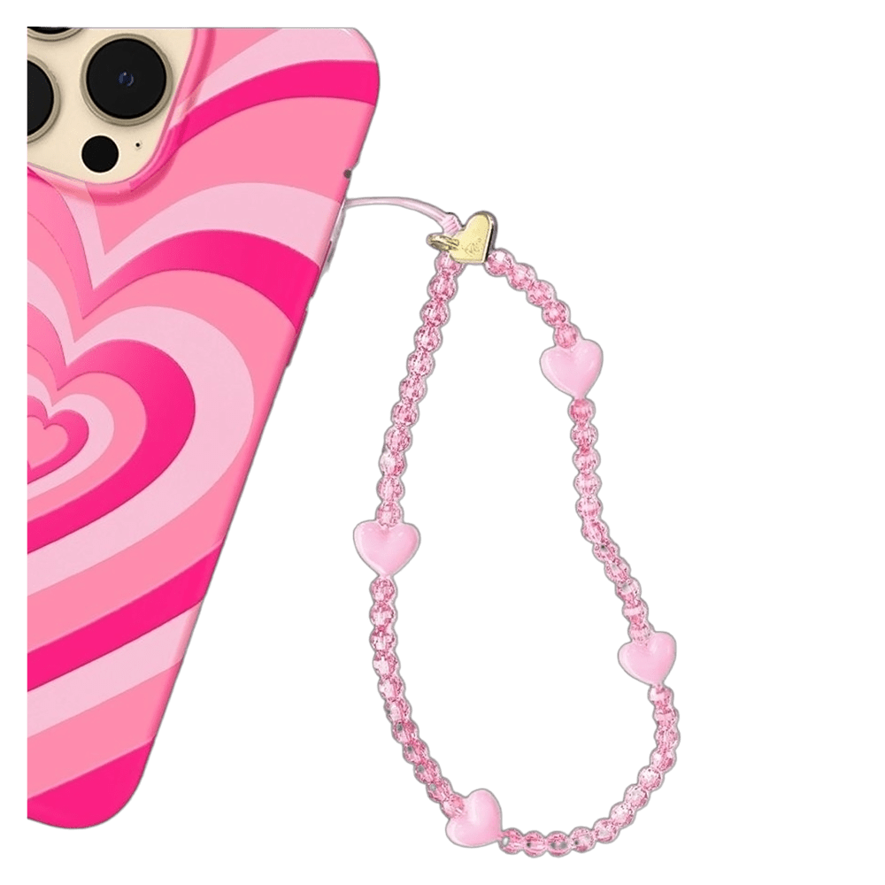 Wholesale cell phone accessory Velvet Caviar - Phone Charm - Pink Heart