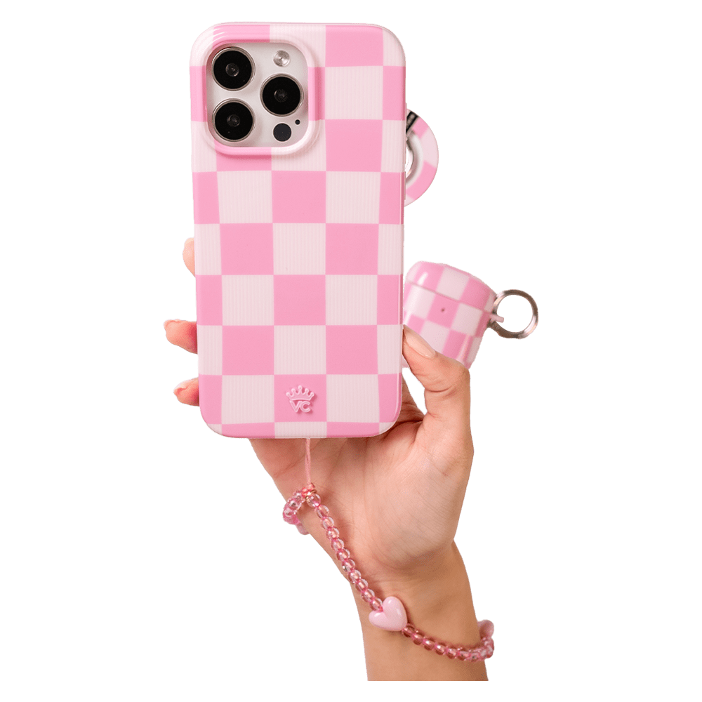 Wholesale cell phone accessory VELVET CAVIAR - Phone Charm - Pink Heart