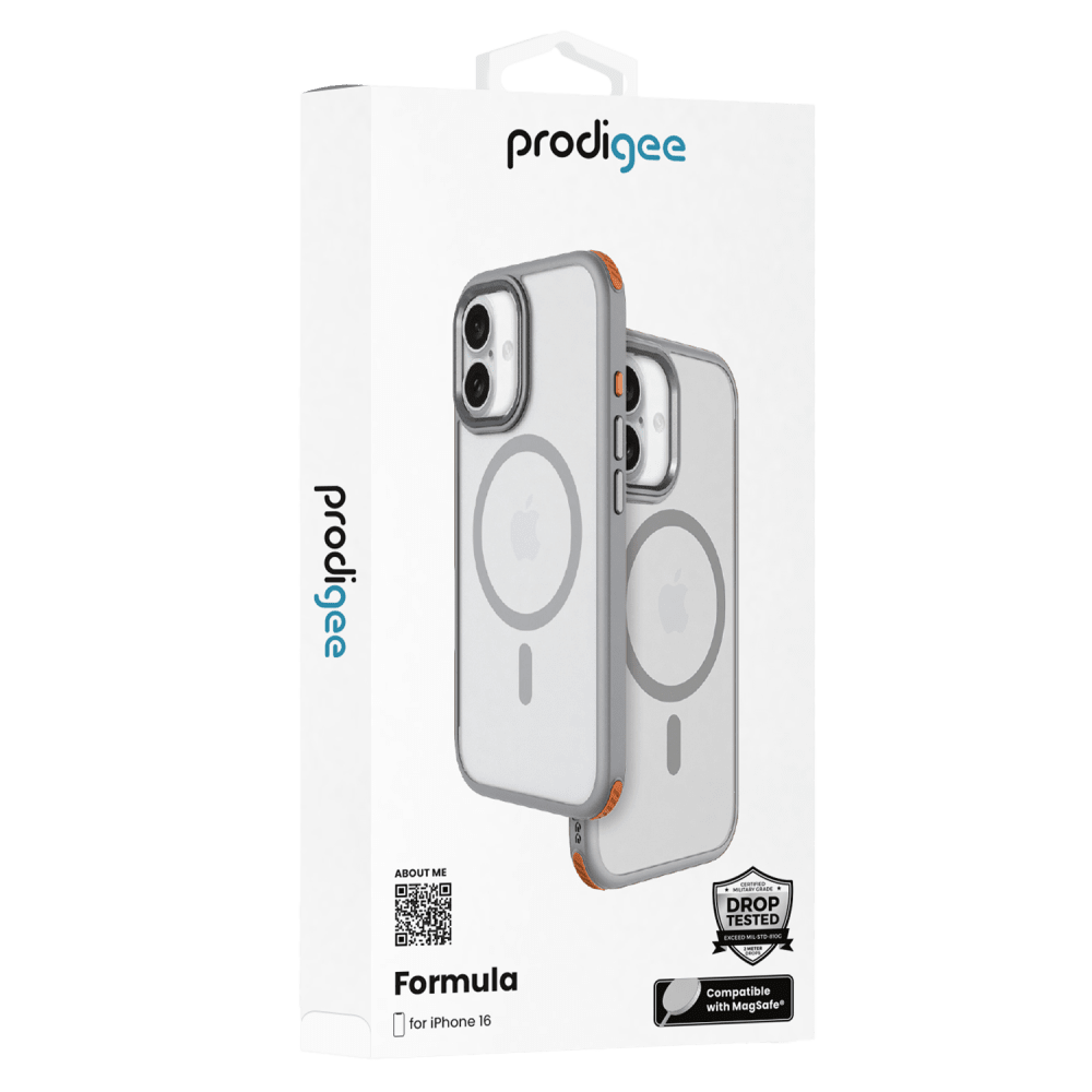 Wholesale cell phone accessory prodigee - Formula MagSafe Case for Apple iPhone 16 - Grey