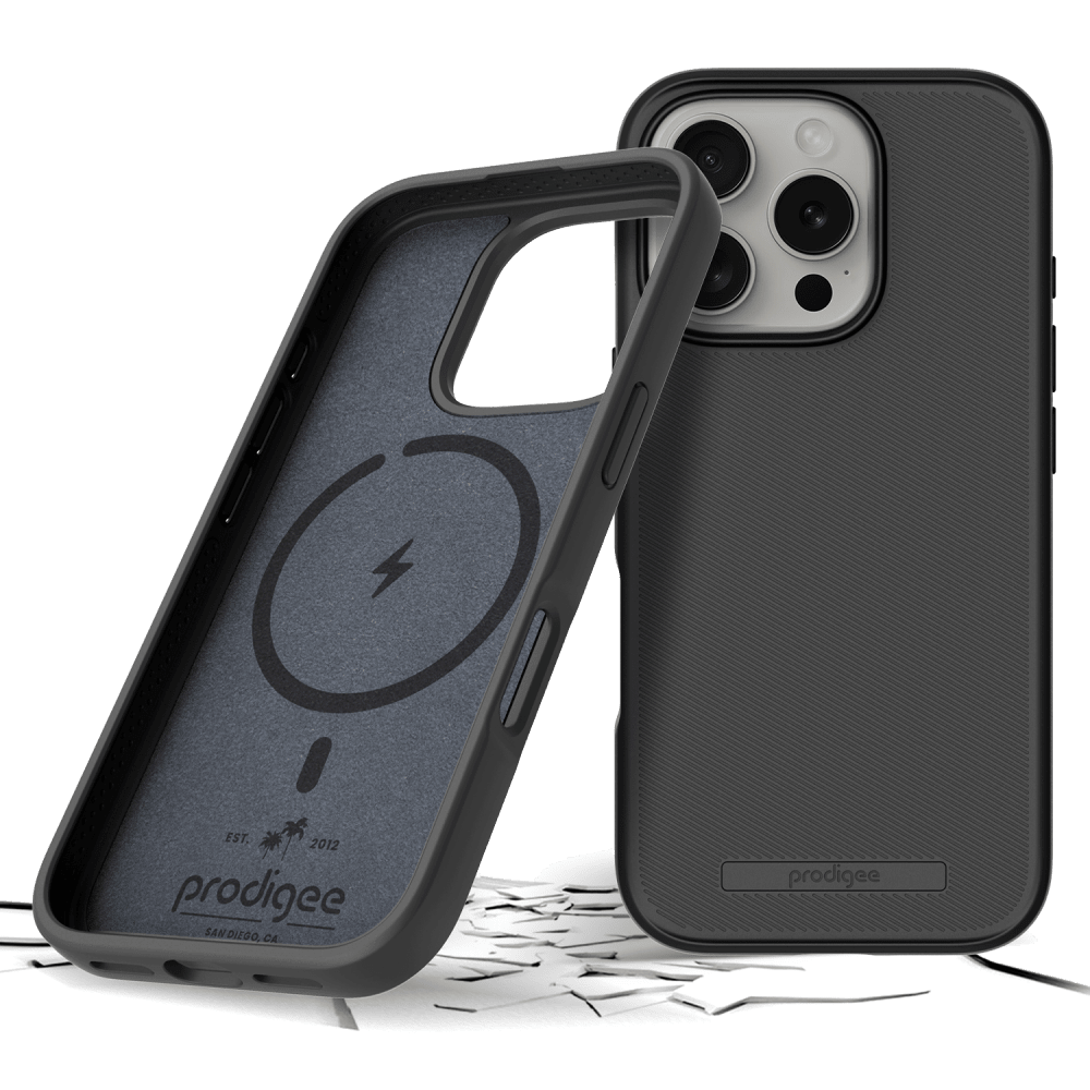 Wholesale cell phone accessory prodigee - Solid MagSafe Case for Apple iPhone 16 Pro - Black