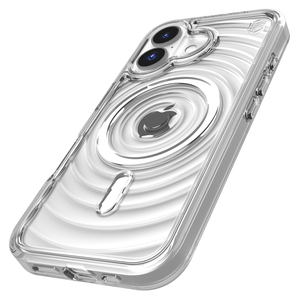 Wholesale cell phone accessory STM - Reawaken Ripple MagSafe Case for Apple iPhone 16 - Clear
