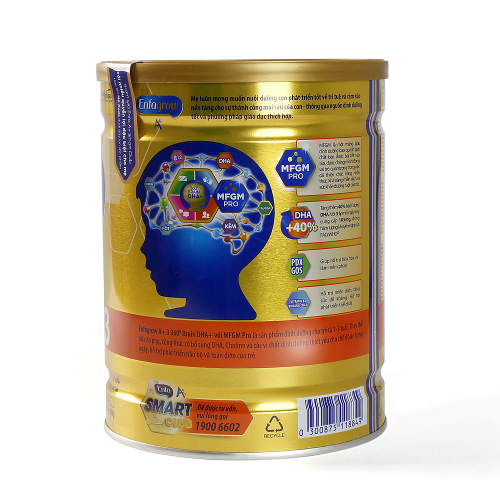 Sữa Enfagrow A+ 3 (1-2 tuổi, 900g) 6 Sữa Enfagrow A+ 3 (1-2 tuổi, 900g) 10