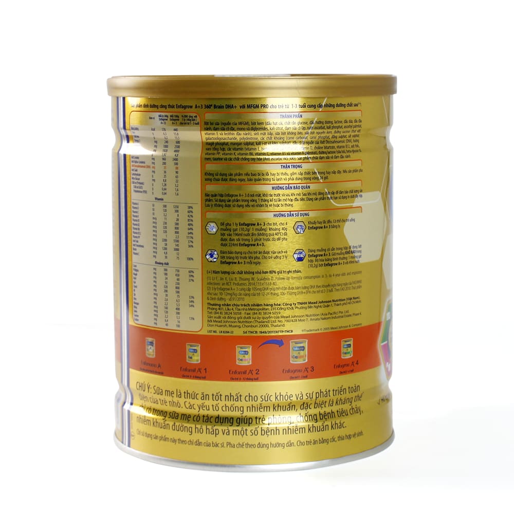 Sữa Enfagrow A+ 3 (1-2 tuổi, 900g) 7 Sữa Enfagrow A+ 3 (1-2 tuổi, 900g) 11