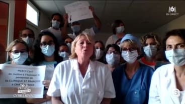 Cyril Lignac remercie en direct le personnel de la clinique Saint-François sur M6
