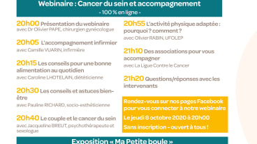 Webinaire - Octobre Rose 2020 - Dépistage cancer du sein - CHP Brest