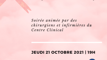 Jeudi 21 Octobre : Conférence sur la prise en charge du cancer du sein