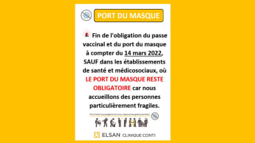 port du masque obligatoire