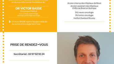 Arrivée Dr Victor BASSE, Oncologue - Hôpital Privé Océane - Vannes
