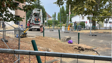 travaux raccordement réseau chaleur urbain à la CESH
