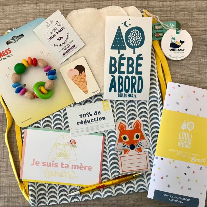 Box naissance locale Louli des bois - maternité Kerraudren - Brest