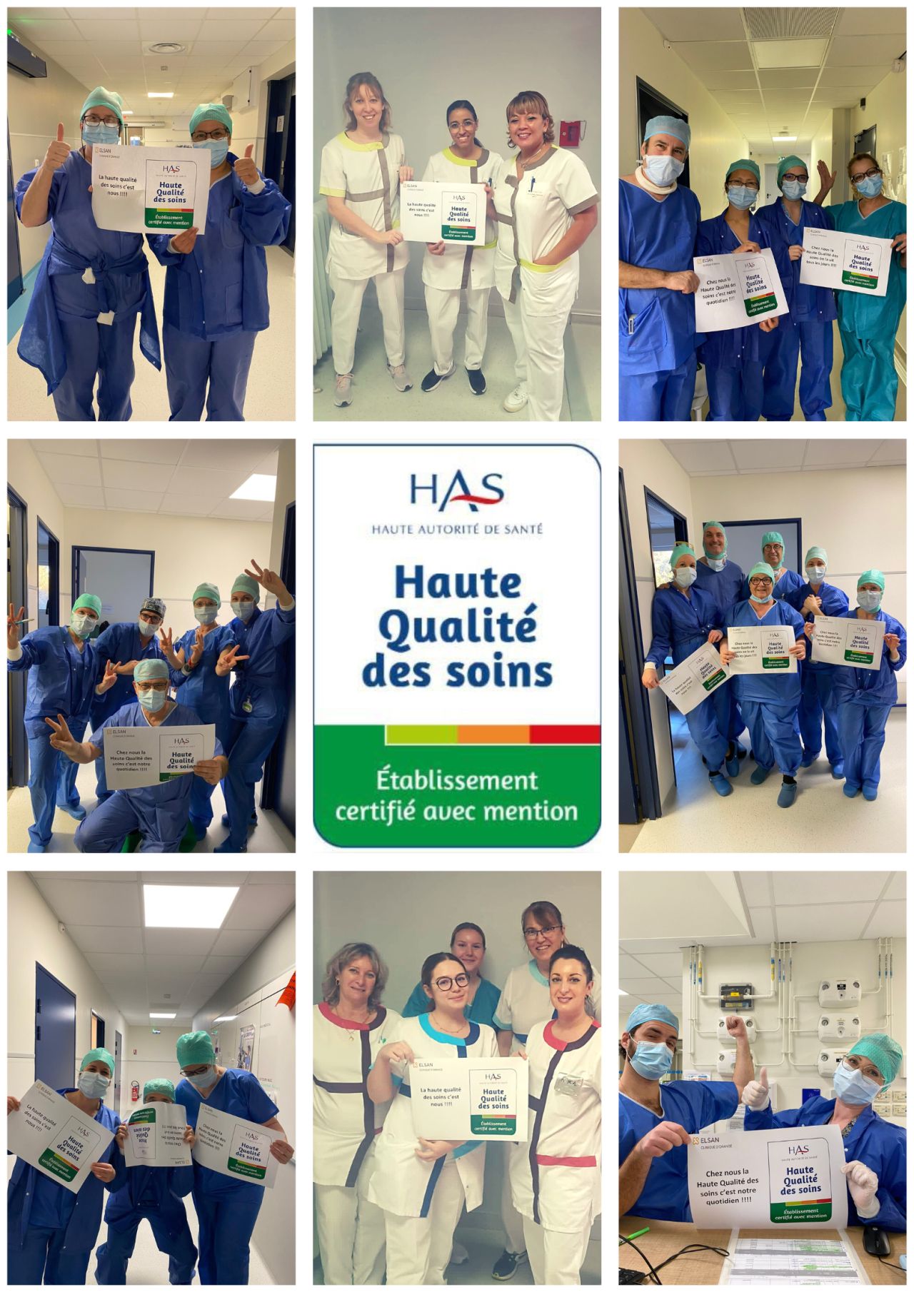 Clinique d'Orange Elsan certification