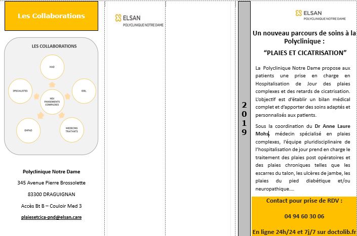 Nouveau service d'hospitalisation de Jour "Plaies et cicatrisations" avec le Dr MOHS