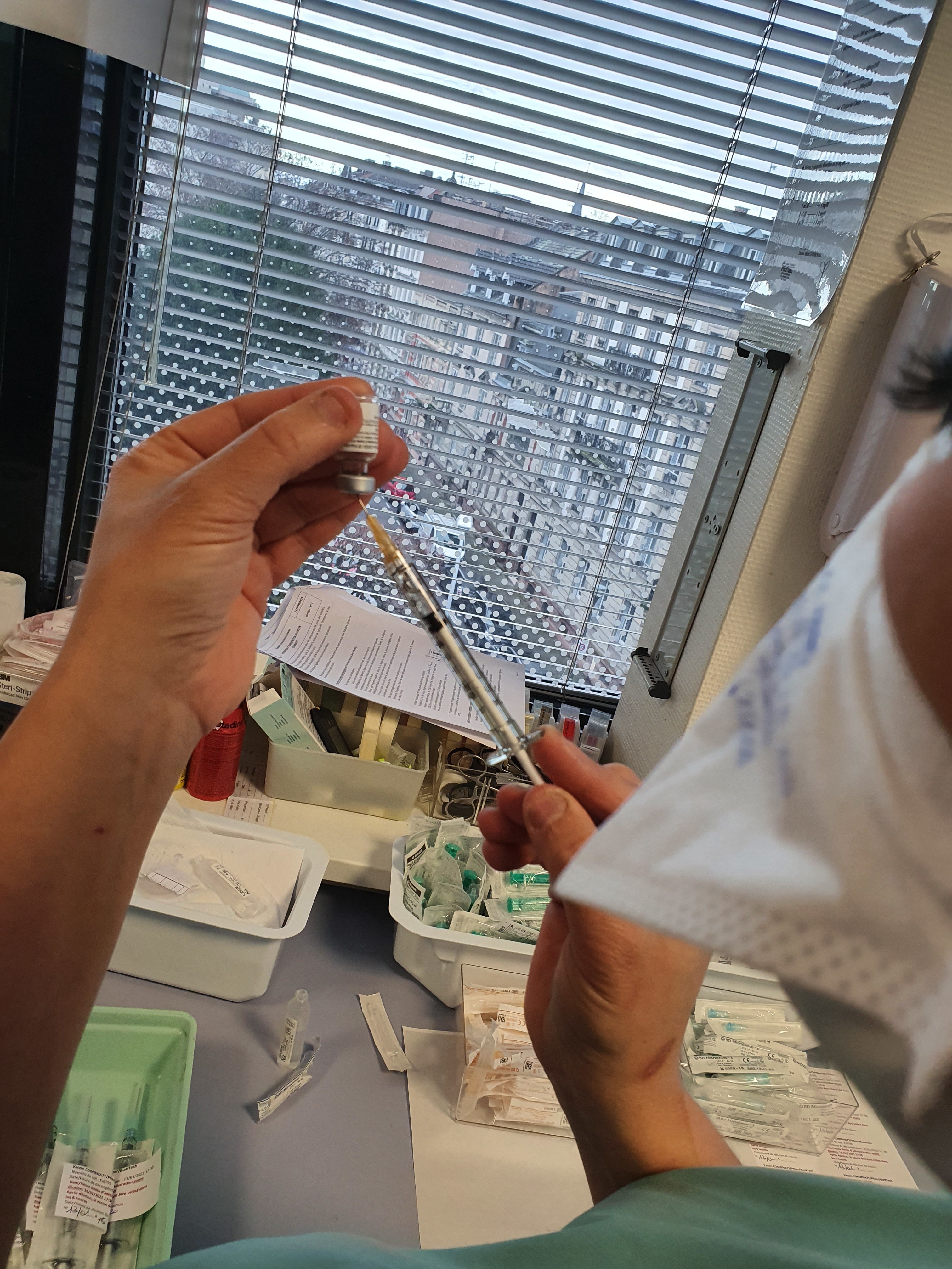 vaccination anti-covid19 à la Clinique de l'Orangerie