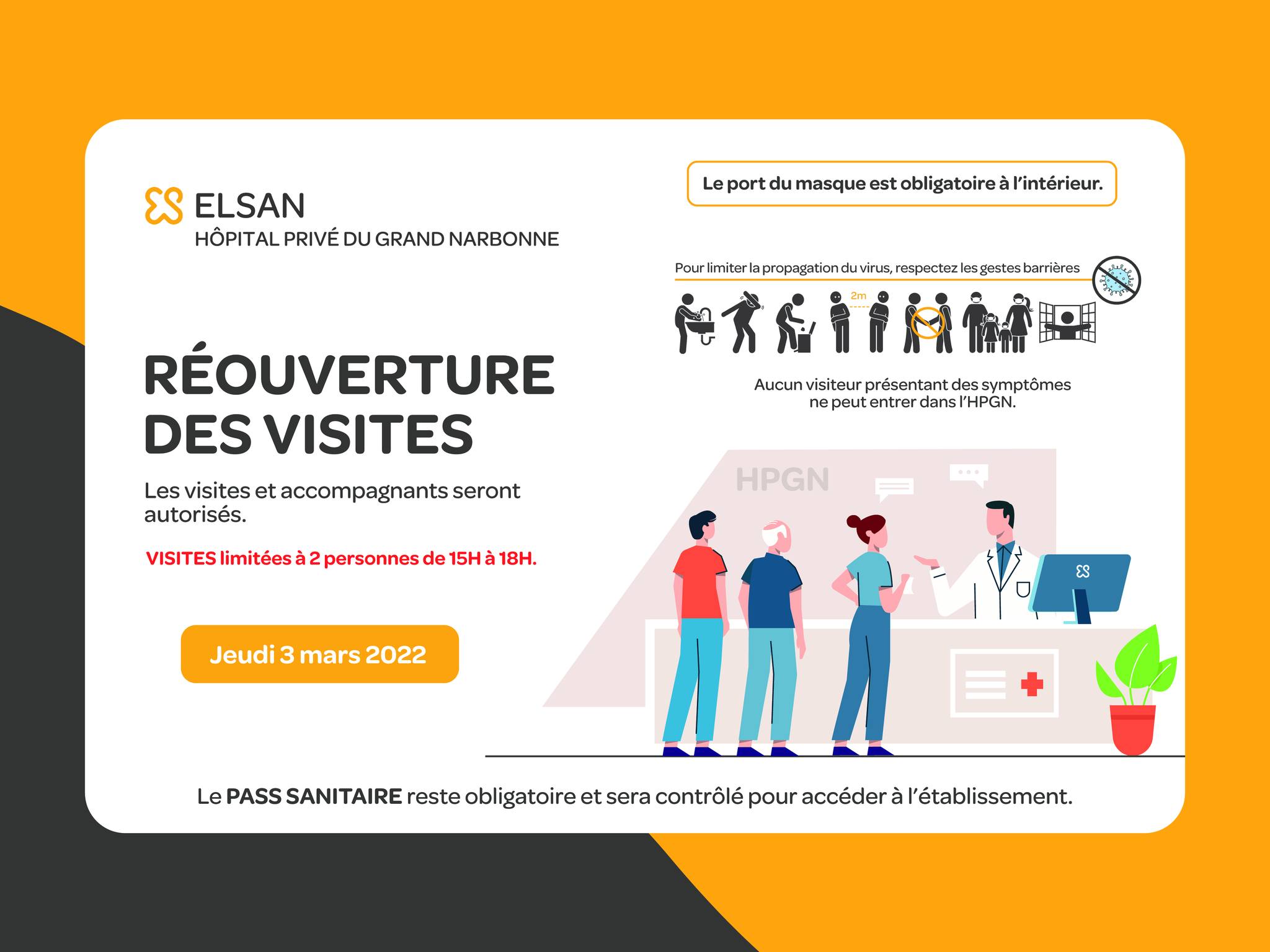 Réouverture des visites