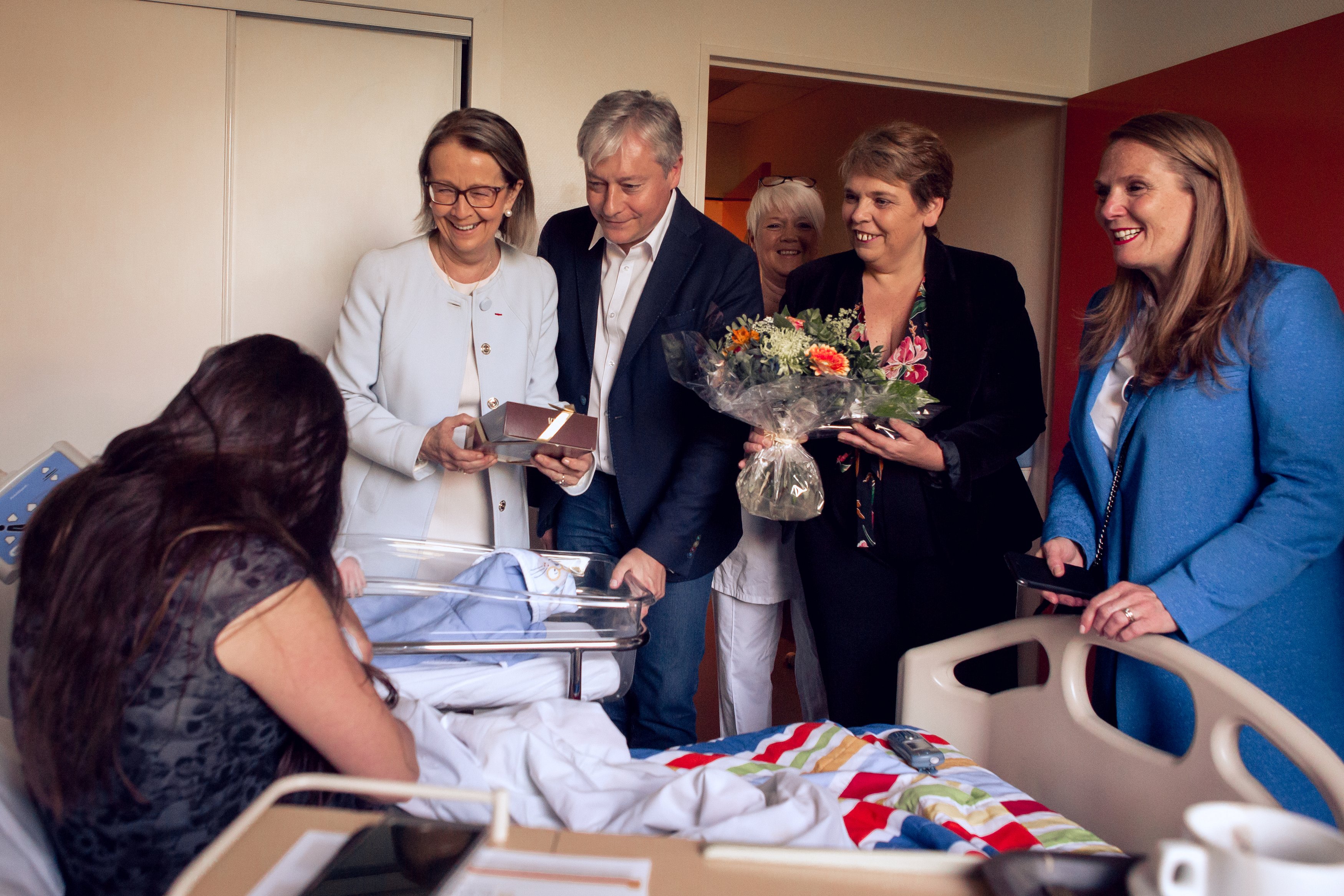Fête des Mères Polyclinique Majorelle Nancy Visite du Maire de Nancy