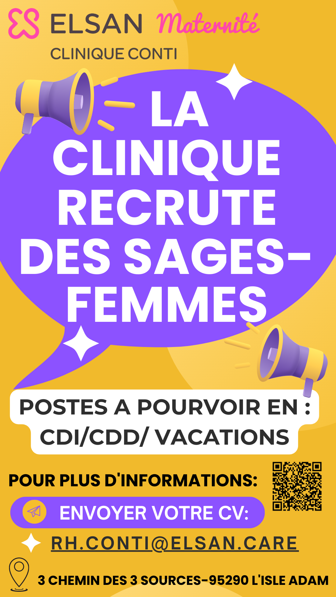 Recrutement sage femme