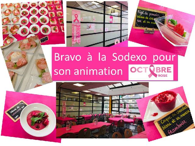 octobre rose animation sodexo cafeteria