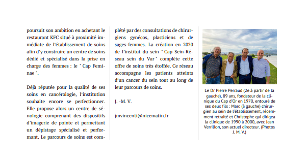 Anniversaire Cap d'Or