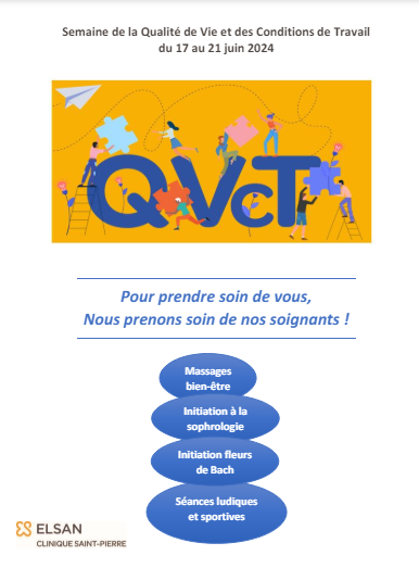Actions bien-être pour les soignants de la clinique Saint-Pierre