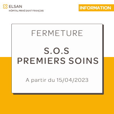 Fermeture SOS Premiers Soins