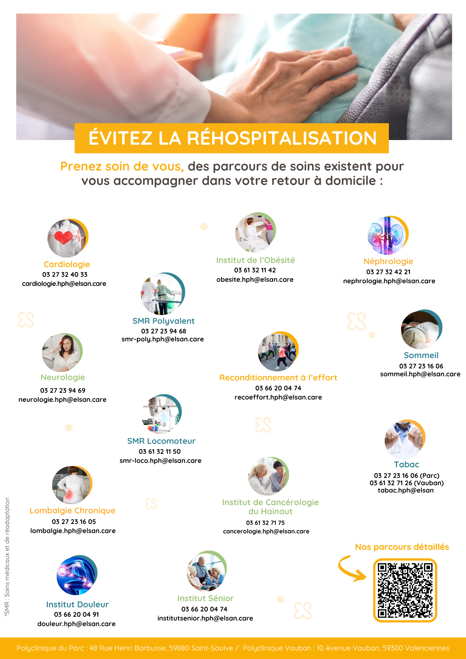 parcours patients Hopitaux privés du hainaut