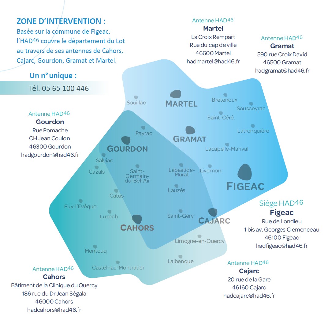 HAD46 zone d'intervention