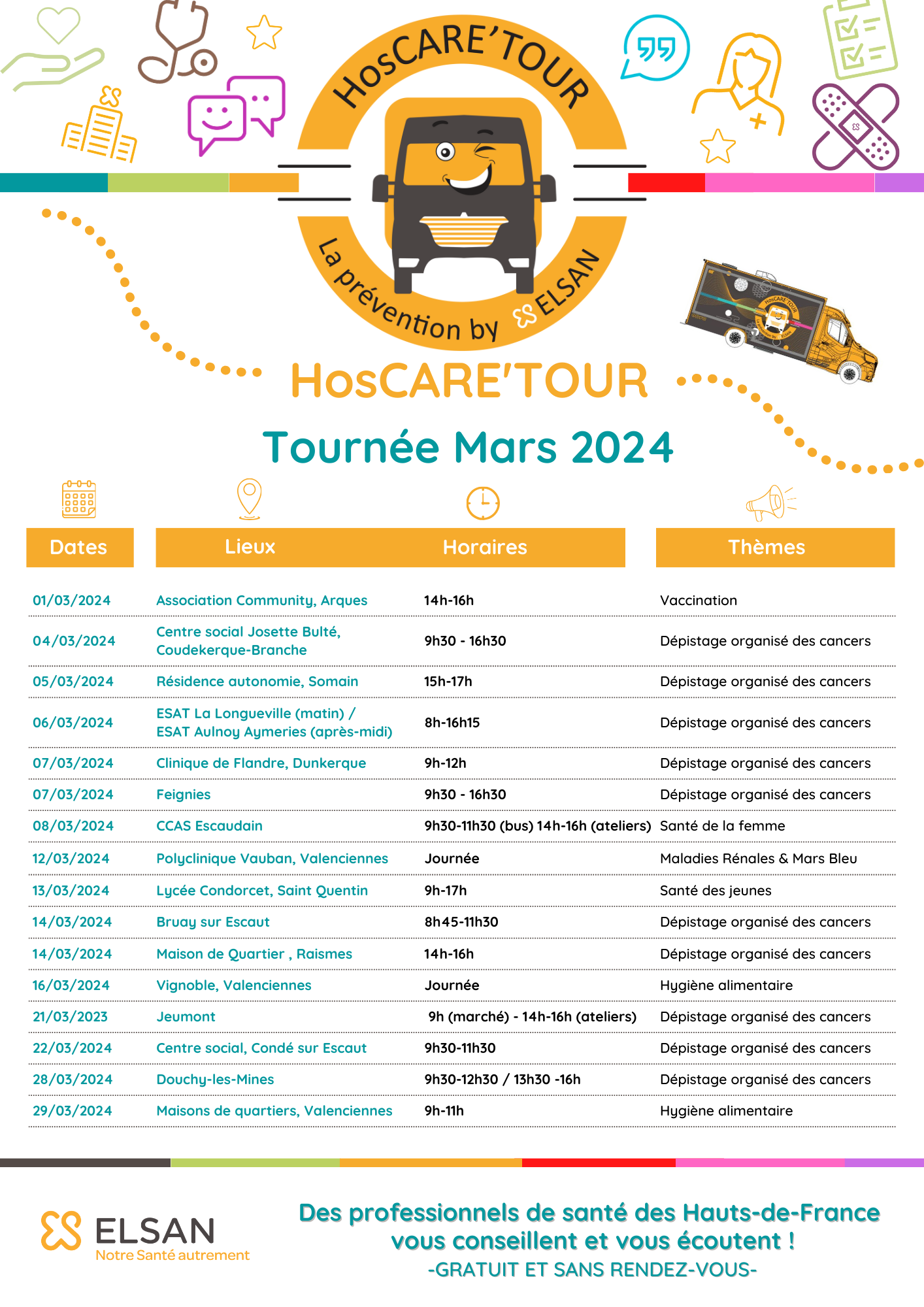 Hoscaretour Mars prevention elsan
