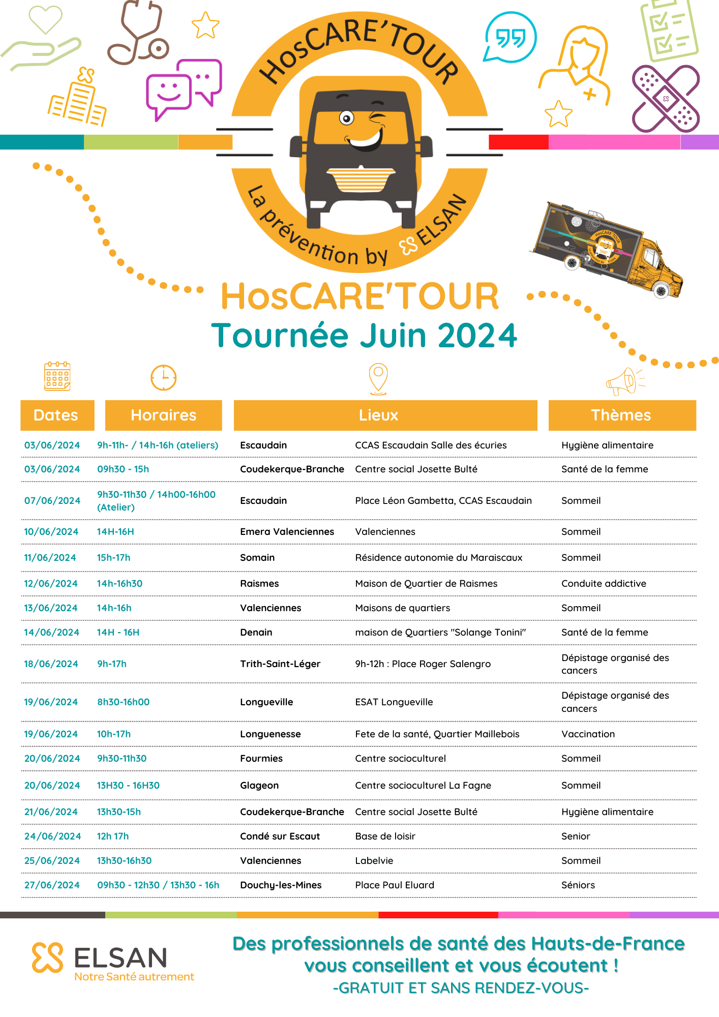 hoscare tour juin 2024 prevention elsan