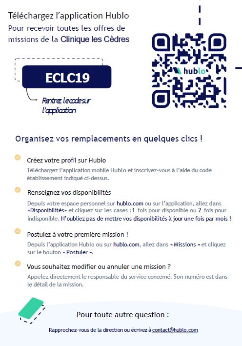 Application hublo p2