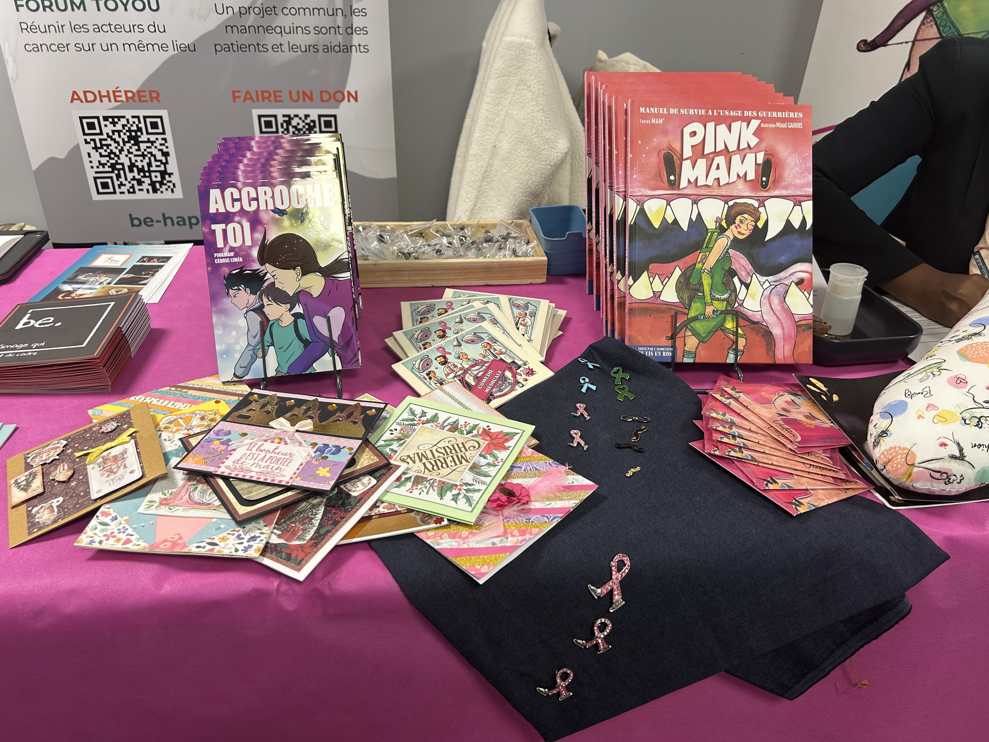 Stand de l'association Je Vie en Rose