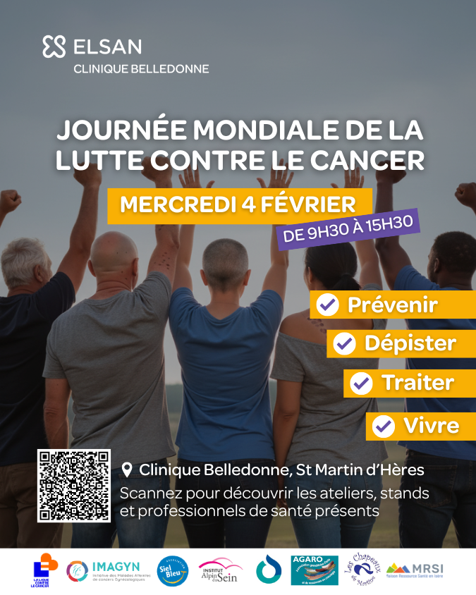 Journée Mondiale de lutte contre le cancer - clinique Belledonne