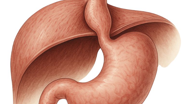 illustration Anatomique de la hernie hiatale 