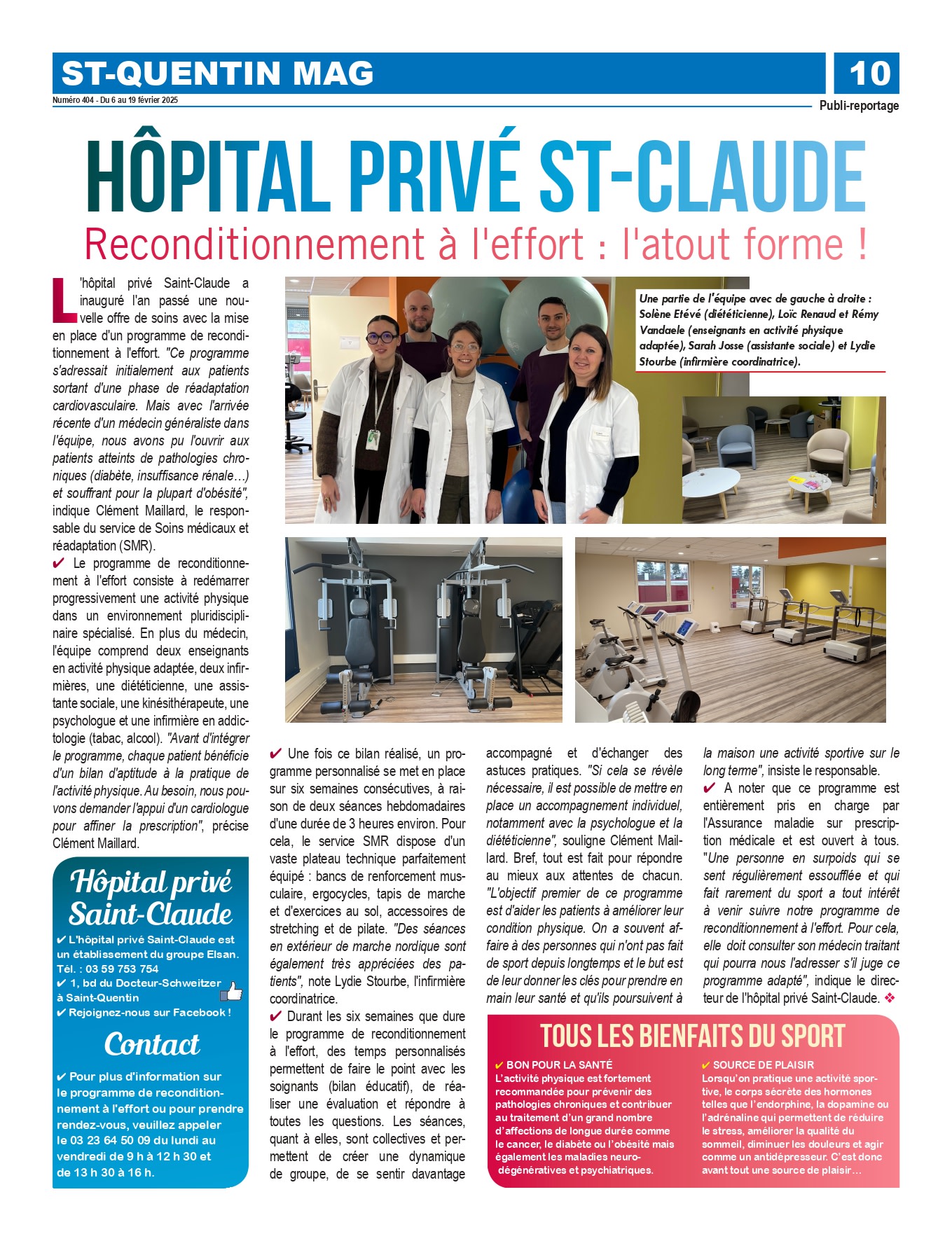 Reconditionnement à l'effort st quentin