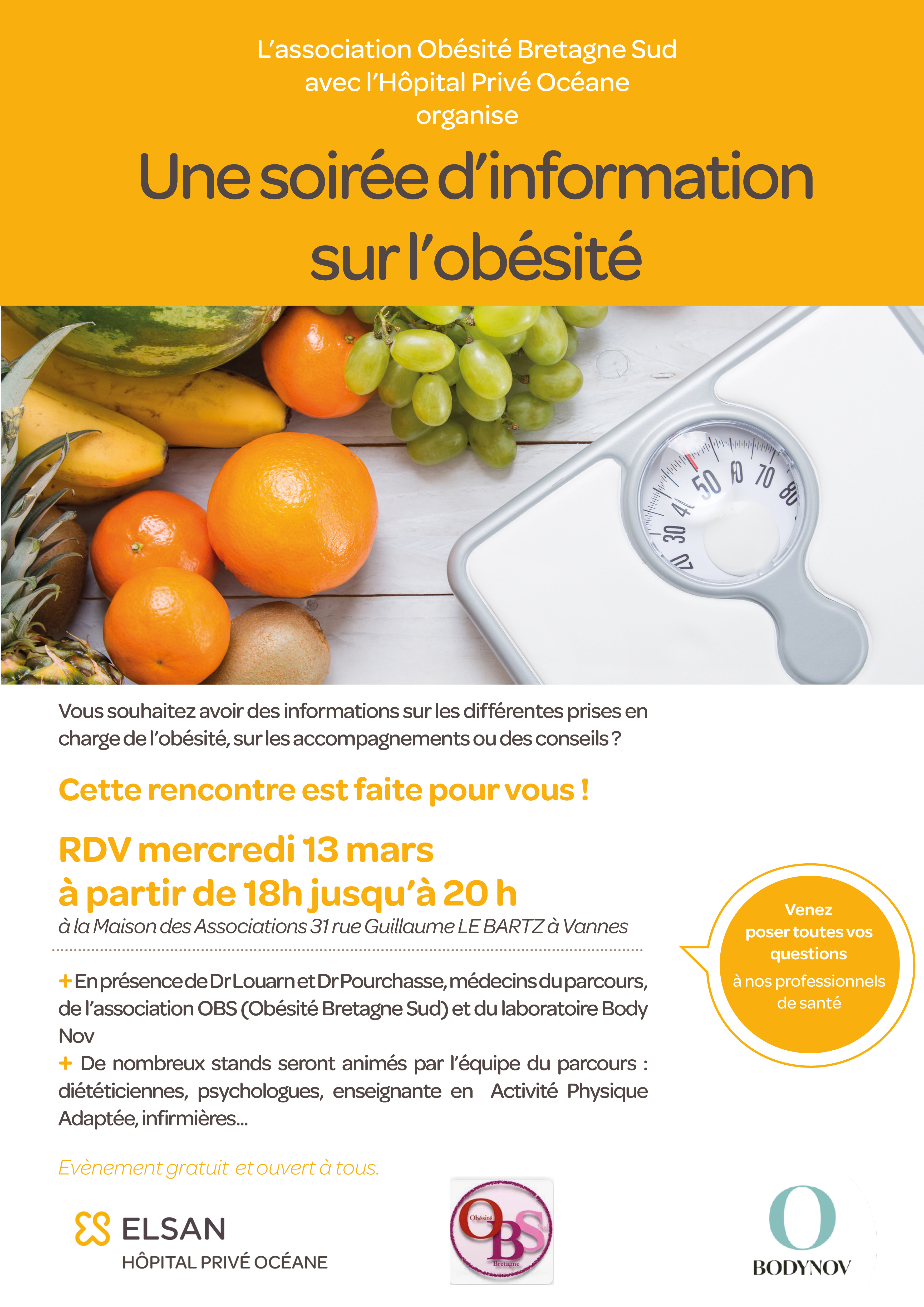 Soirée obésité 13 mars Vannes