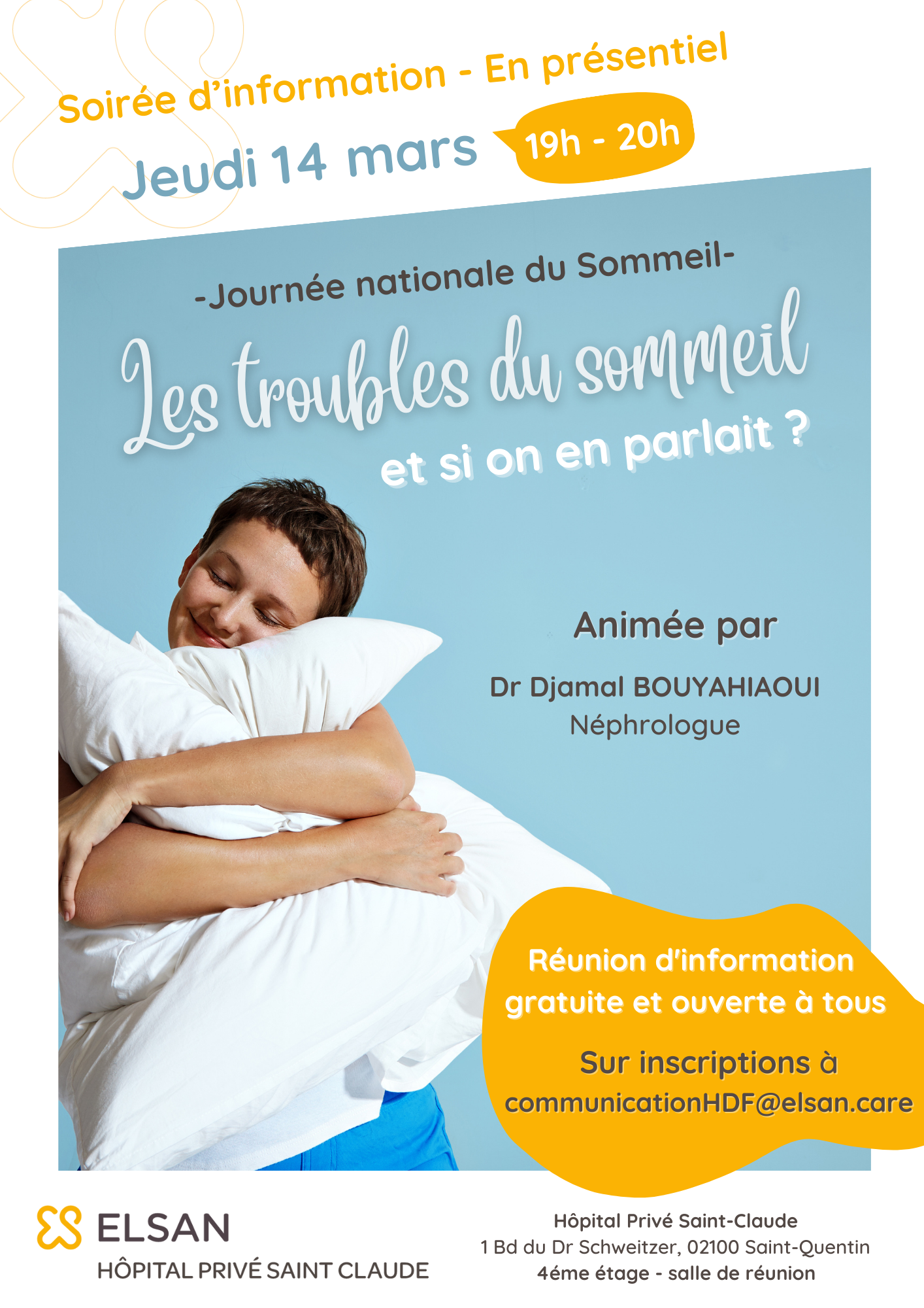 soirée sommeil st quentin elsan