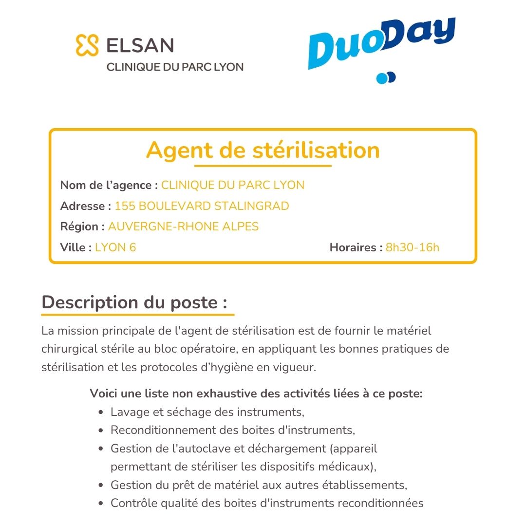 agent de stérilisation duo day