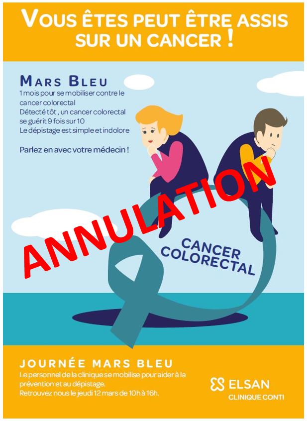 Annulation Mars bleu