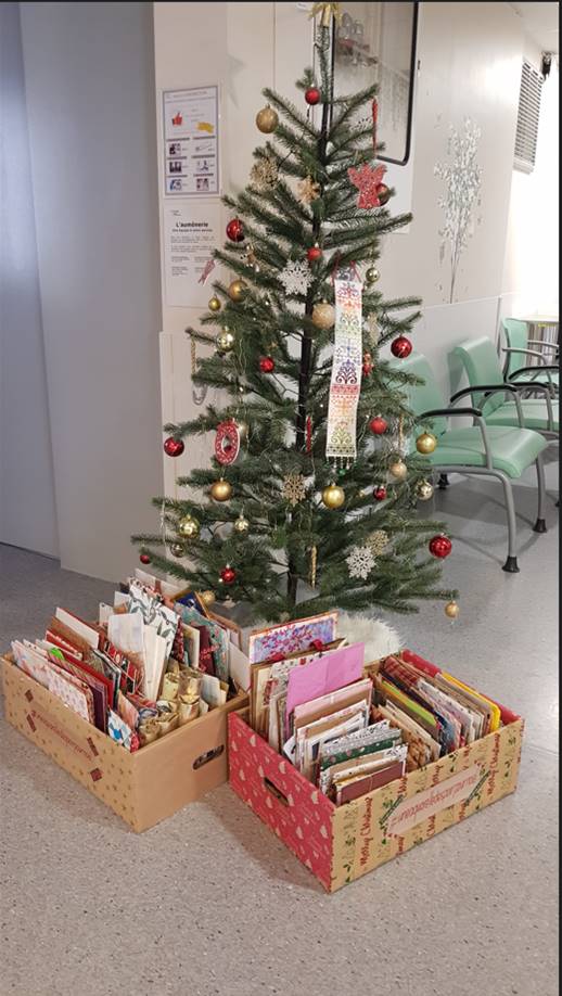 sapin du service de chimiothérapie clinique de l orangerie elsan Strasbourg 