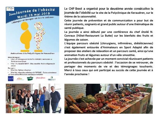 Journé de l'obésité 28 mai 2019