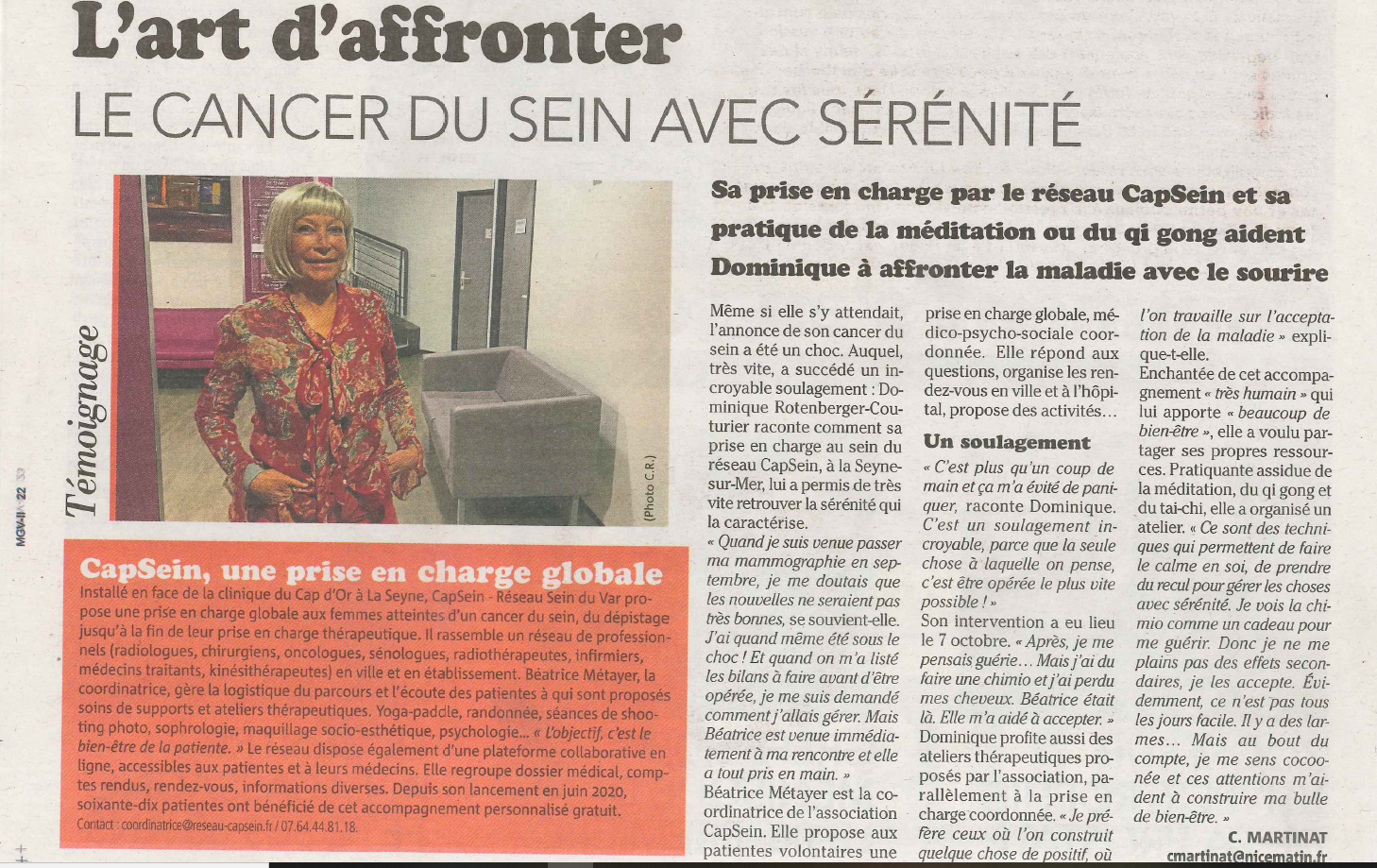 Article Cap Sein Var Matin