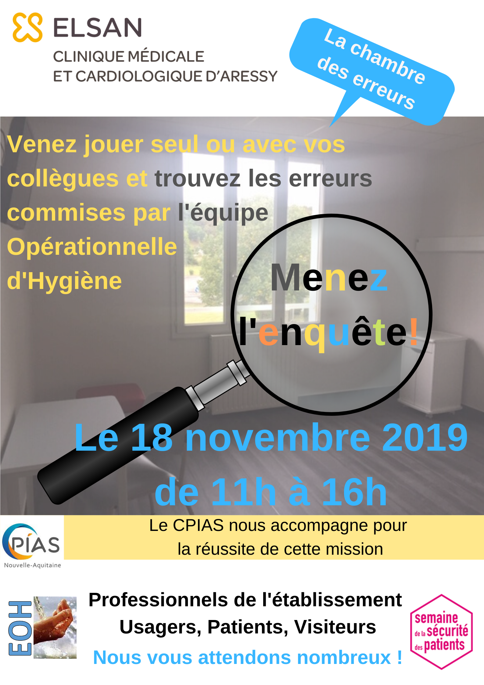 chambre des erreurs 18/11/19 Clinique Aressy