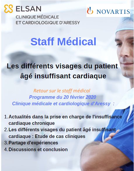 Staf médical : patient âgé insuffisant cardiaque
