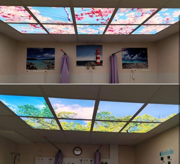 dalles lumineuses bloc opératoire elsan