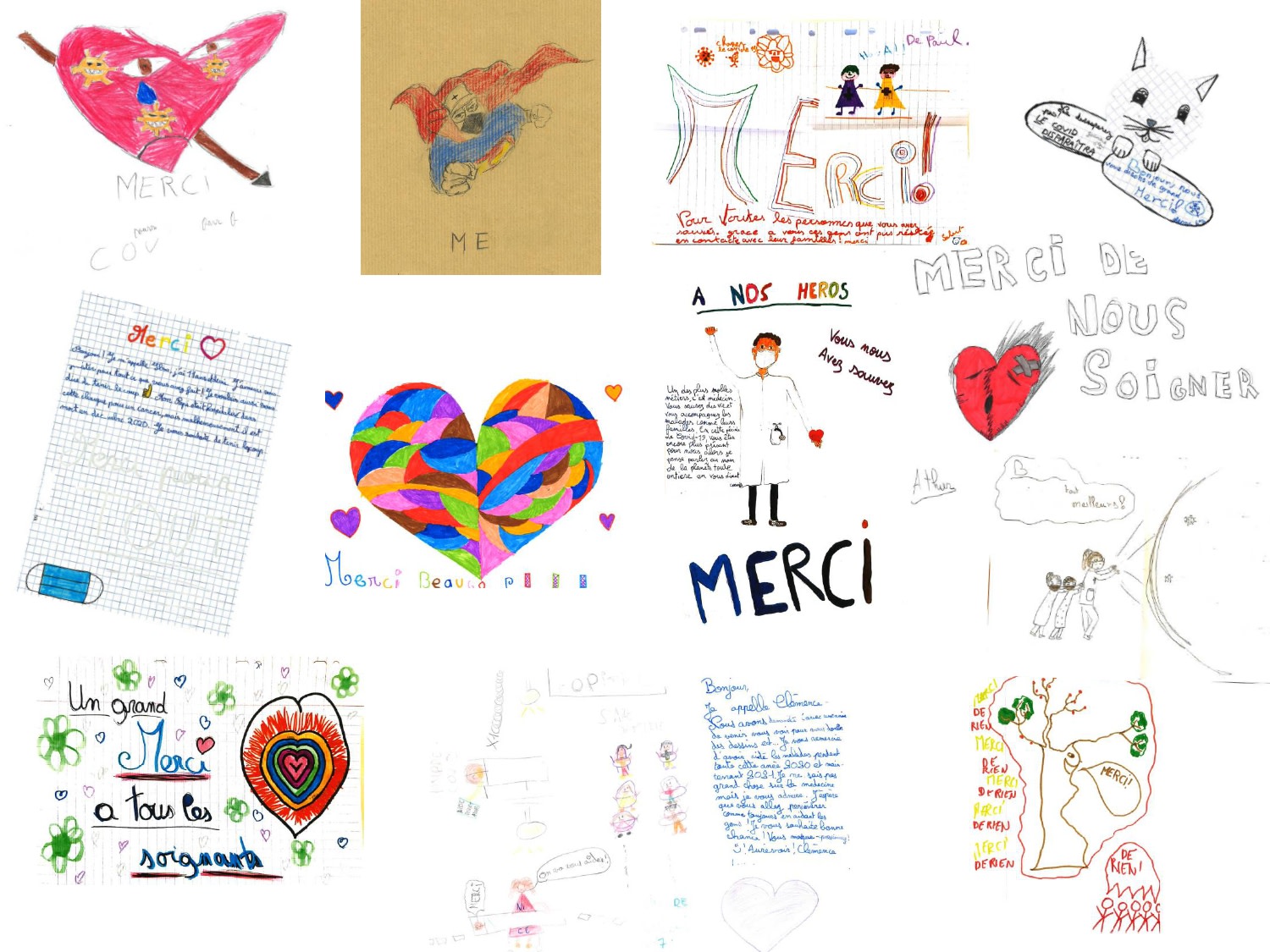 Dessins enfants Clinique de l'Orangerie