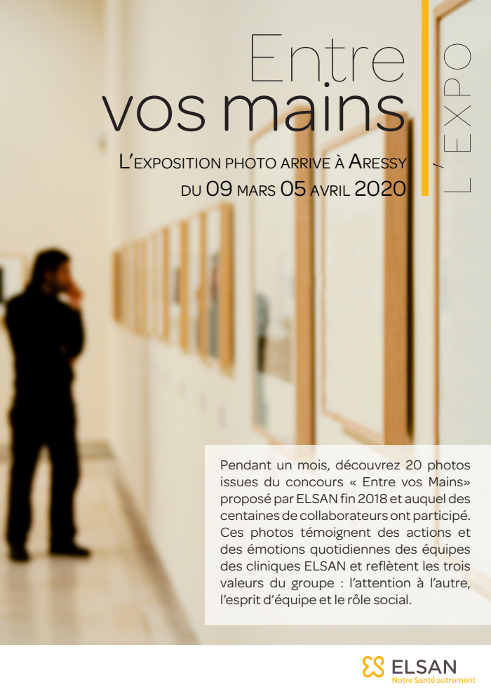 Exposition photos "entre vos mains" Clinique Aressy