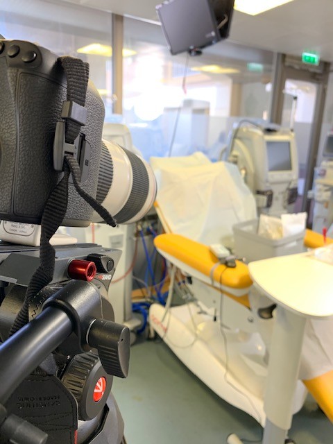 Tournage d'un film au CHPM