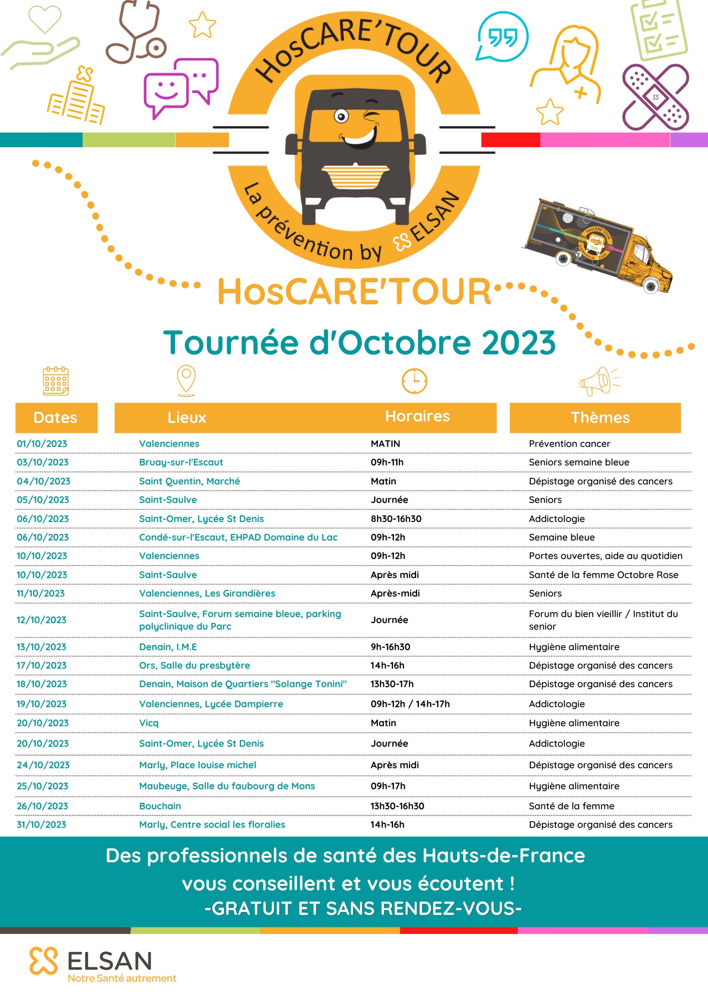 hoscare tour octobre