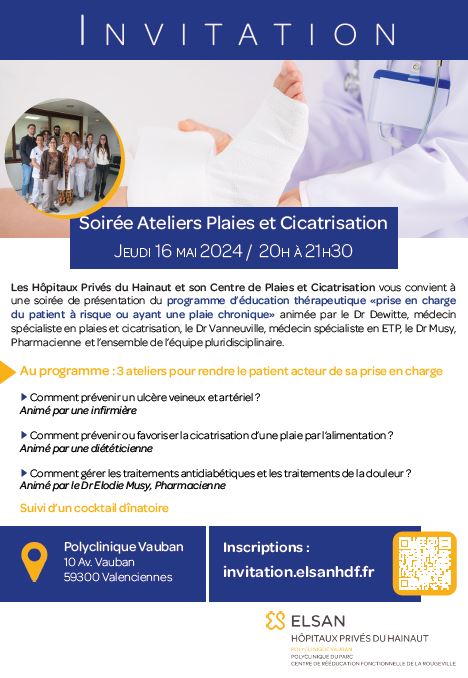 invitation plaies cicatrisation elsan