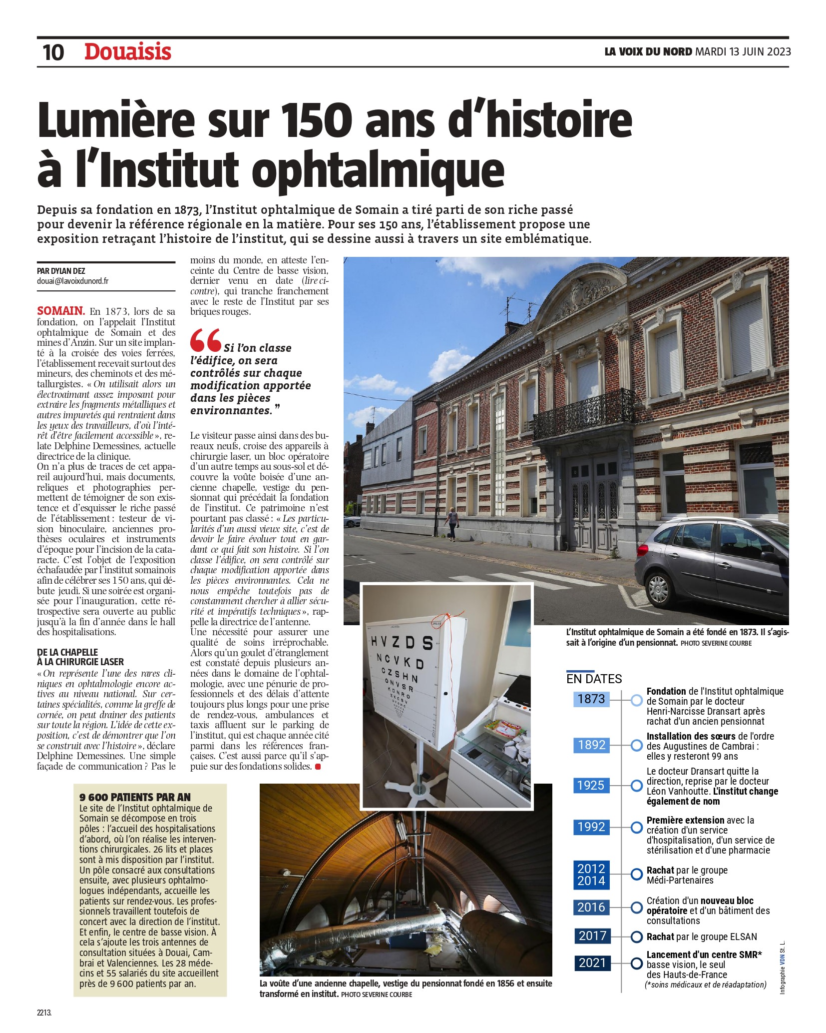 150 ans ophtalmique somain