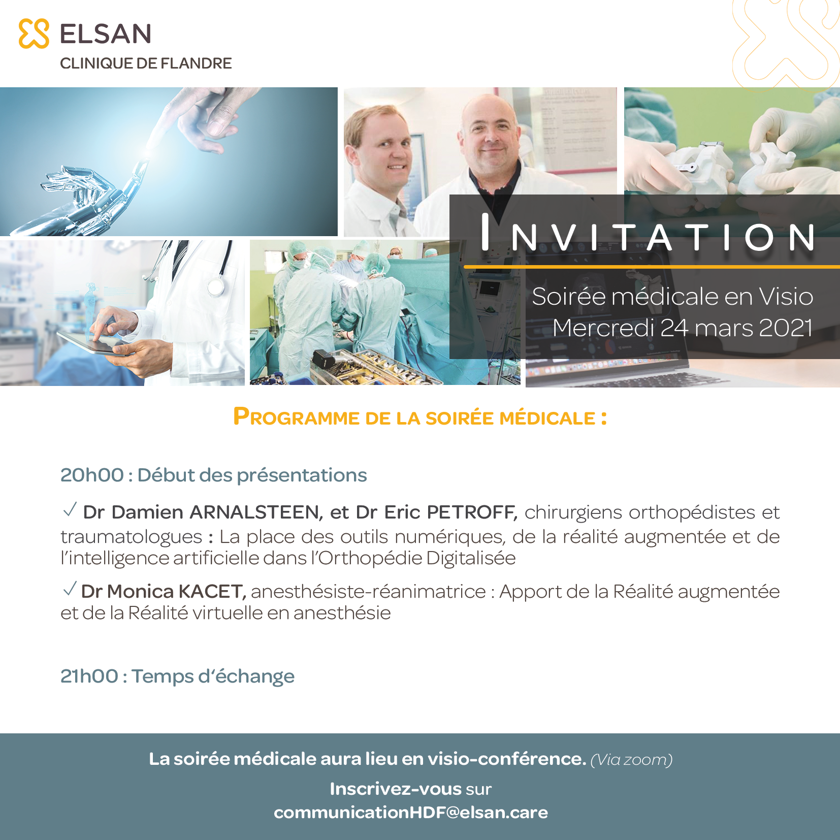 Soirée médicale Clinique de Flandre